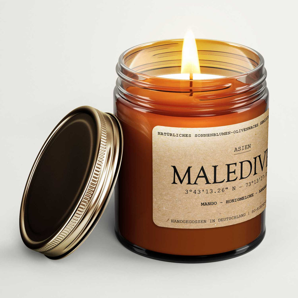 Duftkerze Malediven - Mango | Honigmelone |  Ananas