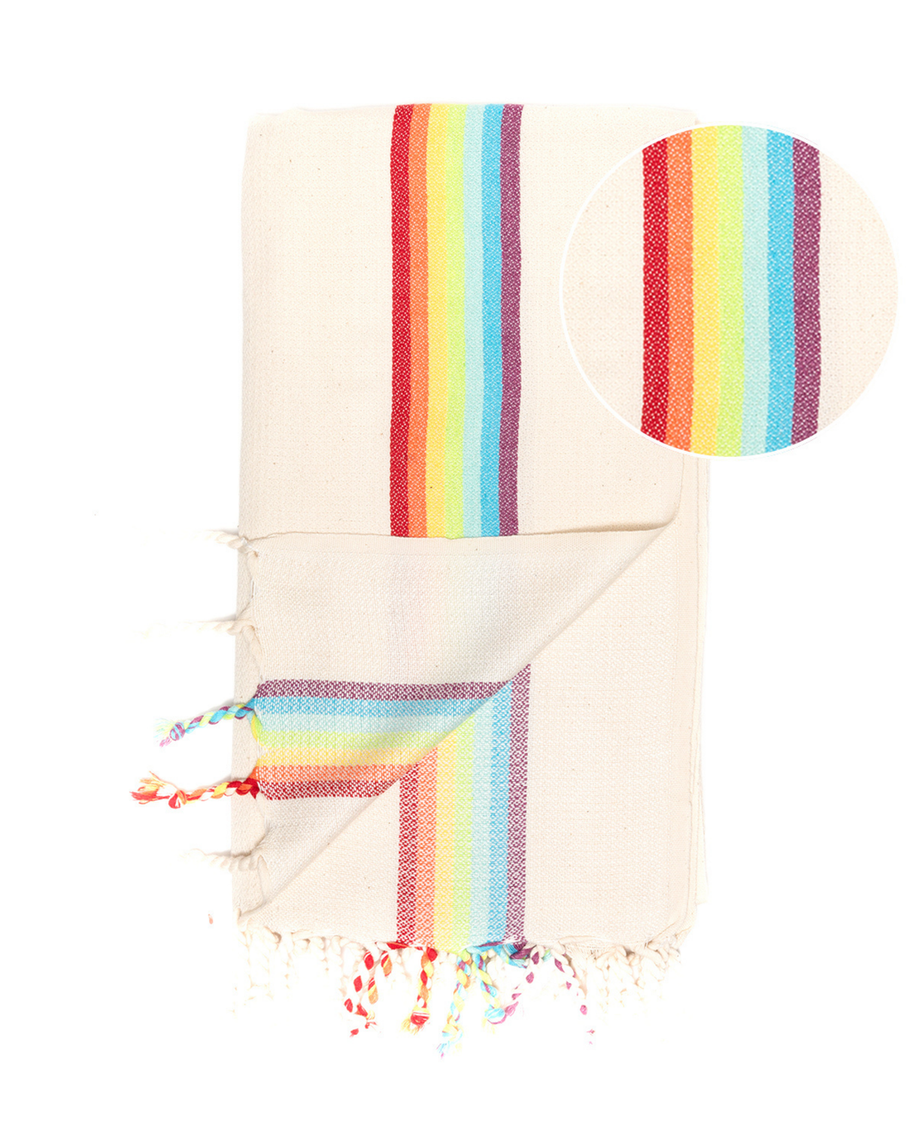 Samimi Bambus-Hamamtuch im exklusiven Rainbow-Design